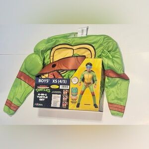 Teenage Mutant Ninja Turtles 4-in-1 Halloween Costume  Leo Raph Mic Don 4/5 XS